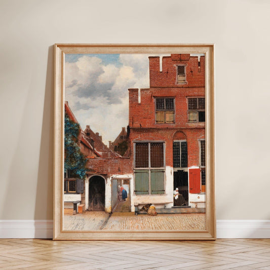 Johannes Vermeer - The Little Street | Art Prints | Pathos Studio