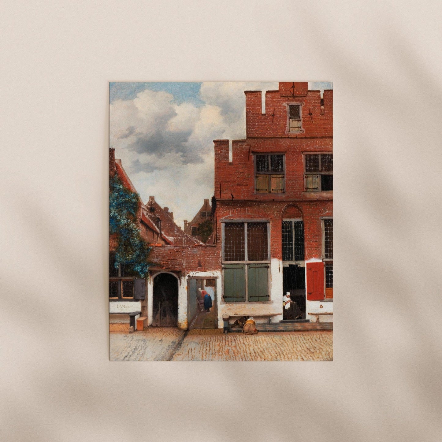 Johannes Vermeer - The Little Street | Art Prints | Pathos Studio