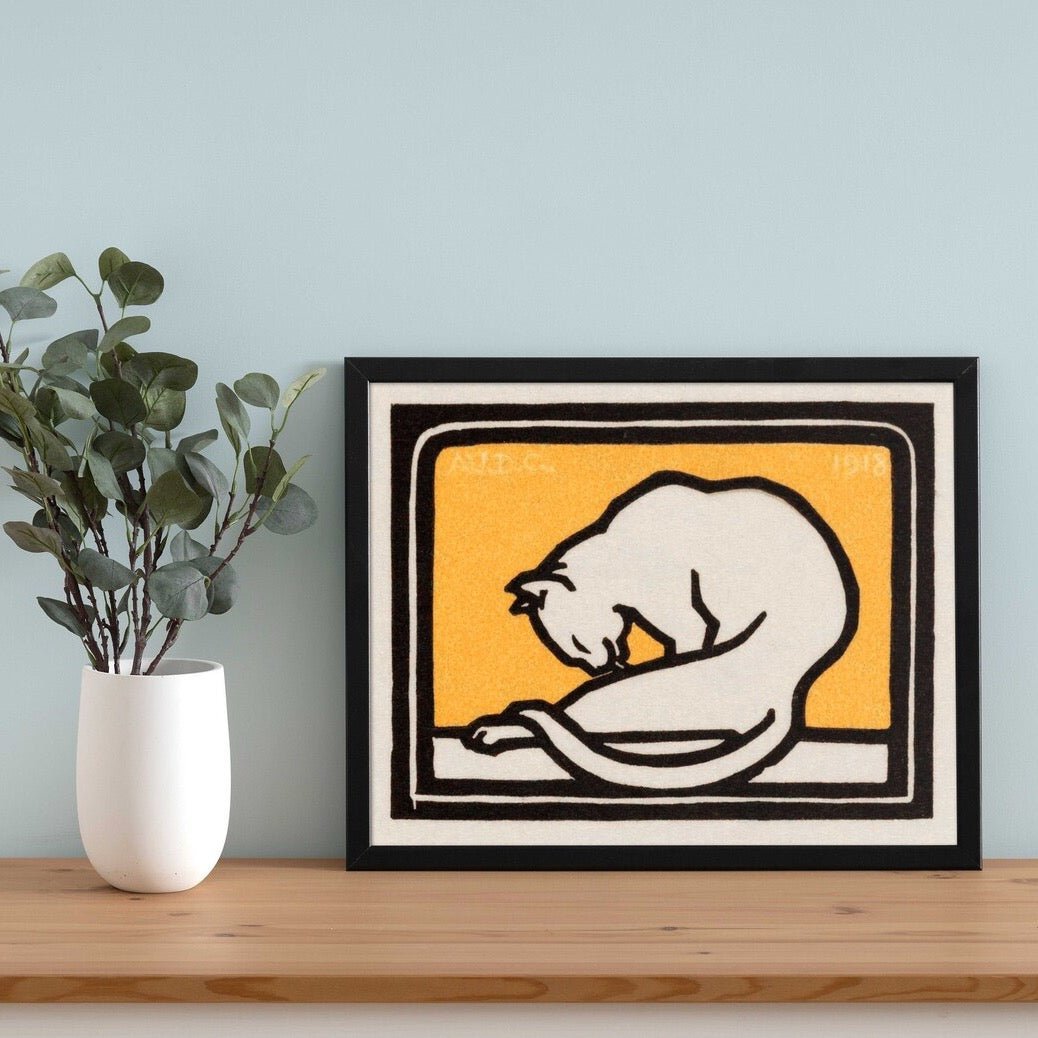 JULIE DE GRAAG - A Waxing Cat (Giclée Art Print) - Pathos Studio - Marketplace Listings