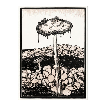 Julie De Graag - Dripping Mushroom | Art Prints | Pathos Studio