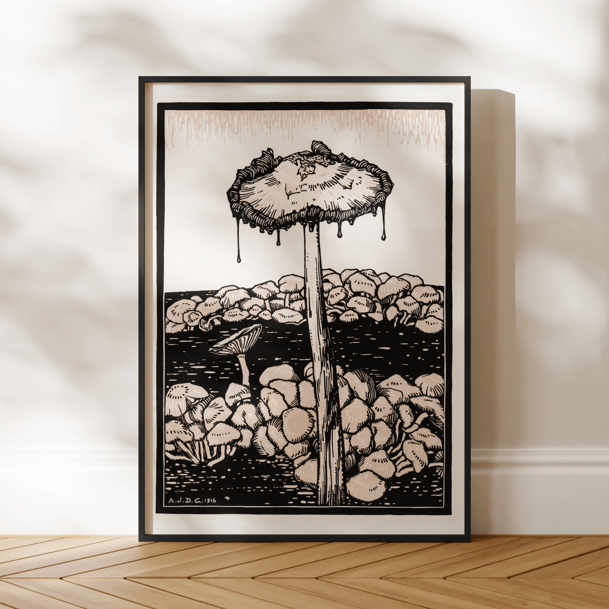 Julie De Graag - Dripping Mushroom | Art Prints | Pathos Studio
