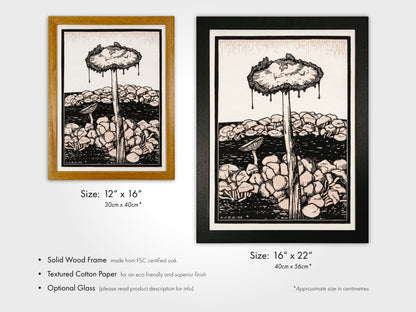 Julie De Graag - Dripping Mushroom | Art Prints | Pathos Studio