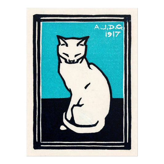 JULIE DE GRAAG - Sitting Cat 2 (Giclée Art Print) - Pathos Studio - Marketplace Listings