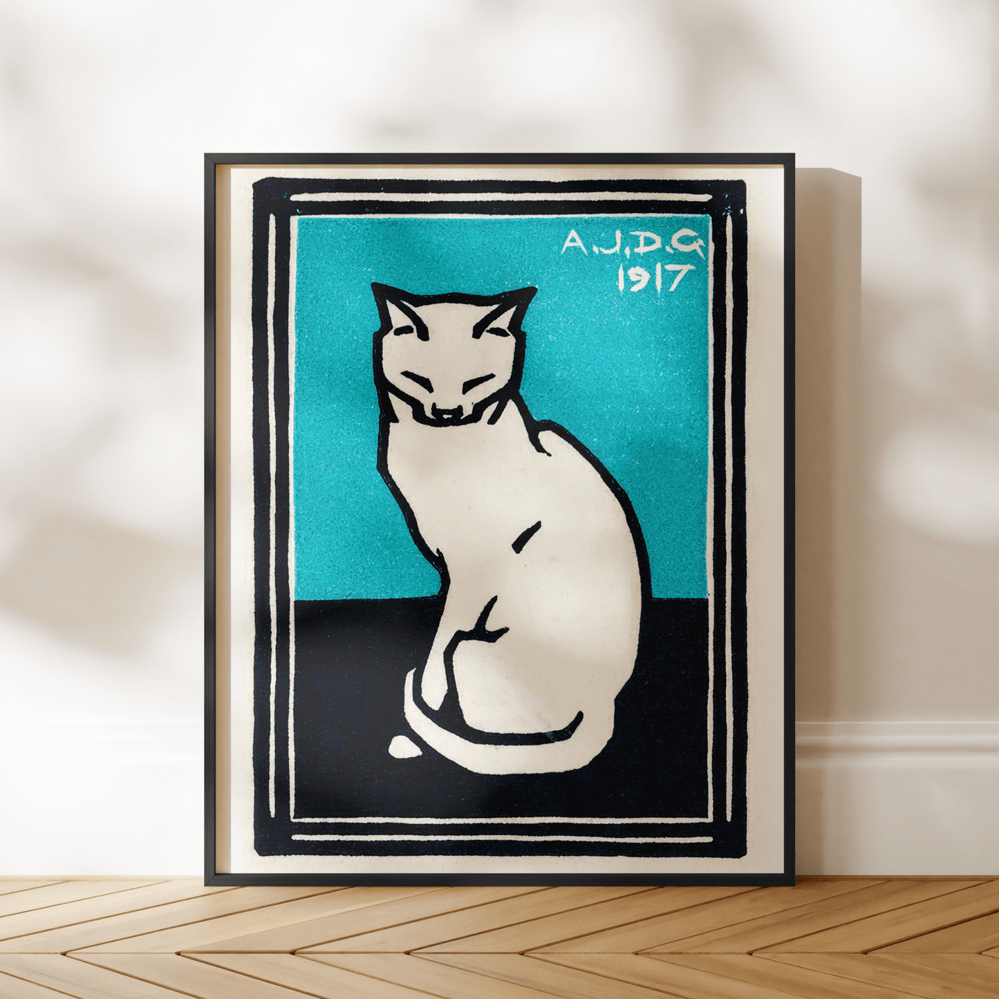 Julie De Graag - Sitting Cat | Art Prints | Pathos Studio