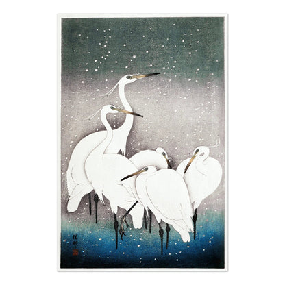 OHARA KOSON - Group of Egrets - Pathos Studio - Art Prints