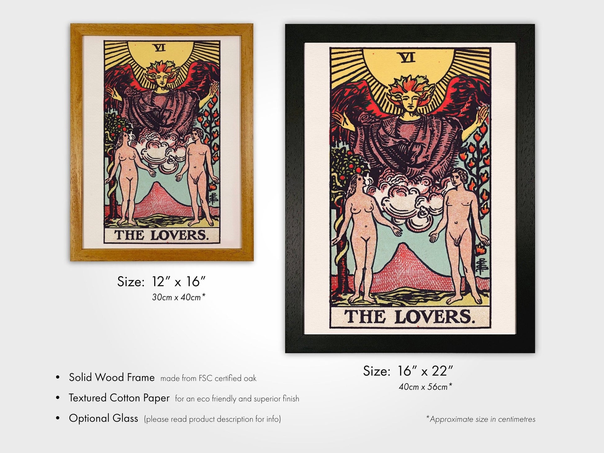 Set of 3 Tarot Card Prints: The Emperor, The Lovers & The Empress - Pathos Studio - Art Print Sets