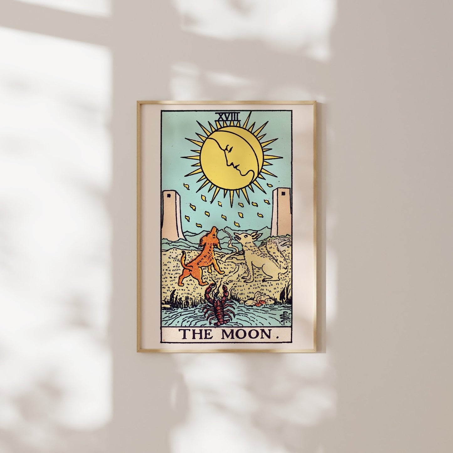 Set of 3 Tarot Card Prints: The Sun, The Moon & The Star - Pathos Studio - Art Print Sets