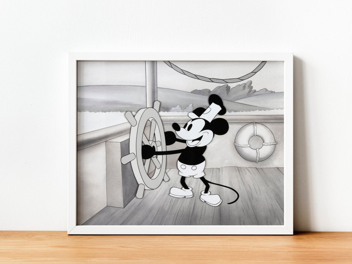 STEAMBOAT WILLIE - Animation Cel Print - Pathos Studio - Art Prints