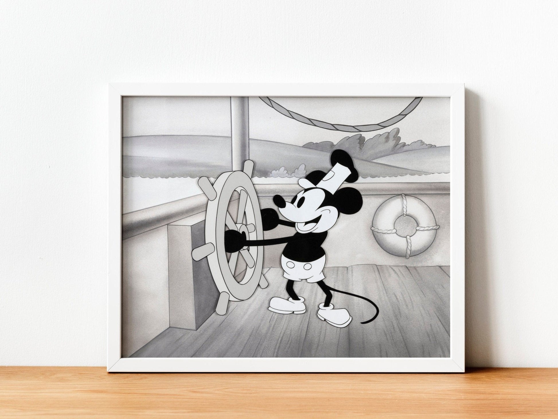 STEAMBOAT WILLIE - Animation Cel Print - Pathos Studio - Art Prints