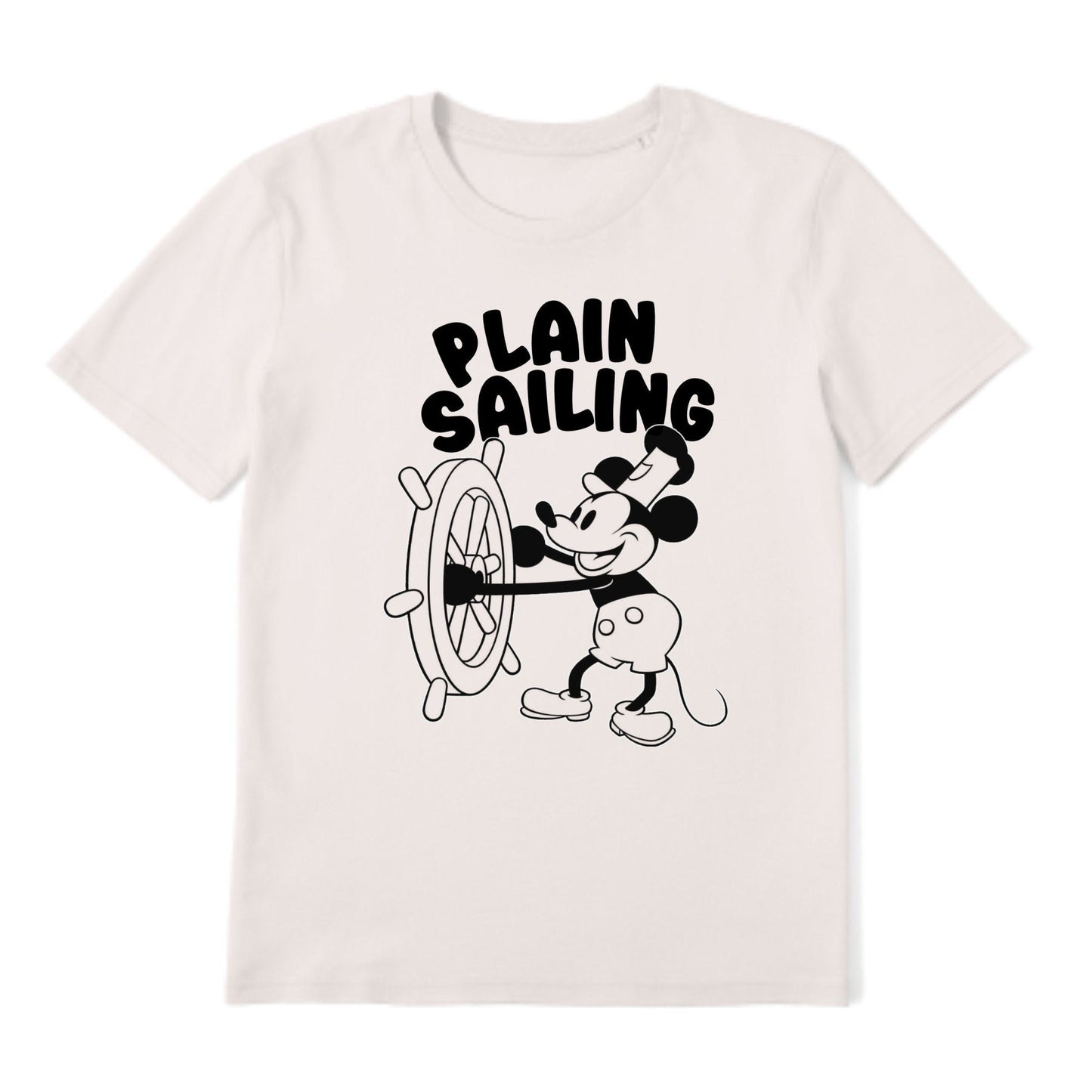 STEAMBOAT WILLIE - Plain Sailing T-Shirt - Pathos Studio - T-Shirts