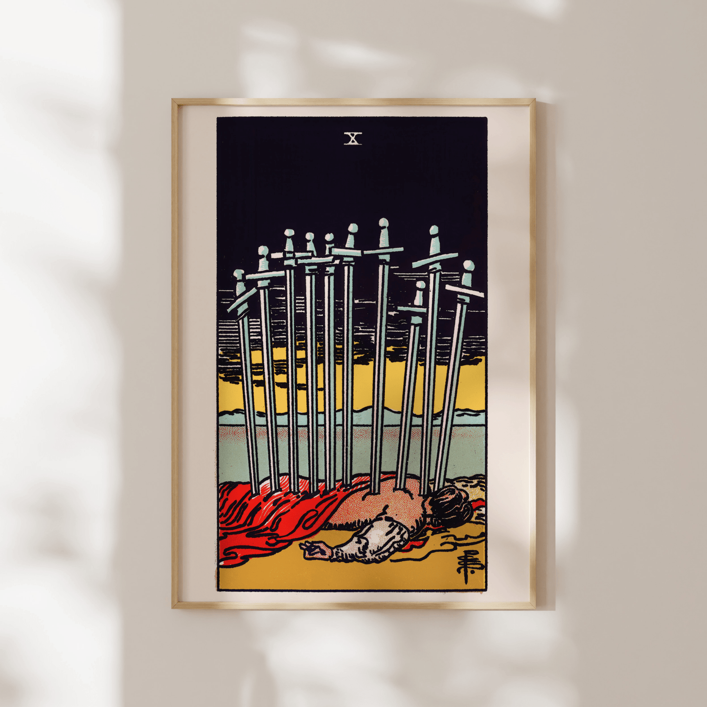 Tarot Art - 10 of Swords | Art Prints | Pathos Studio