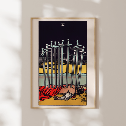 Tarot Art - 10 of Swords | Art Prints | Pathos Studio