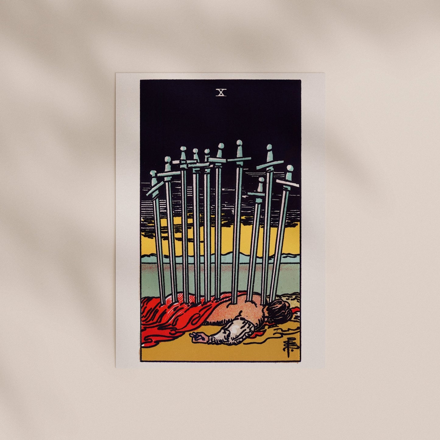Tarot Art - 10 of Swords | Art Prints | Pathos Studio