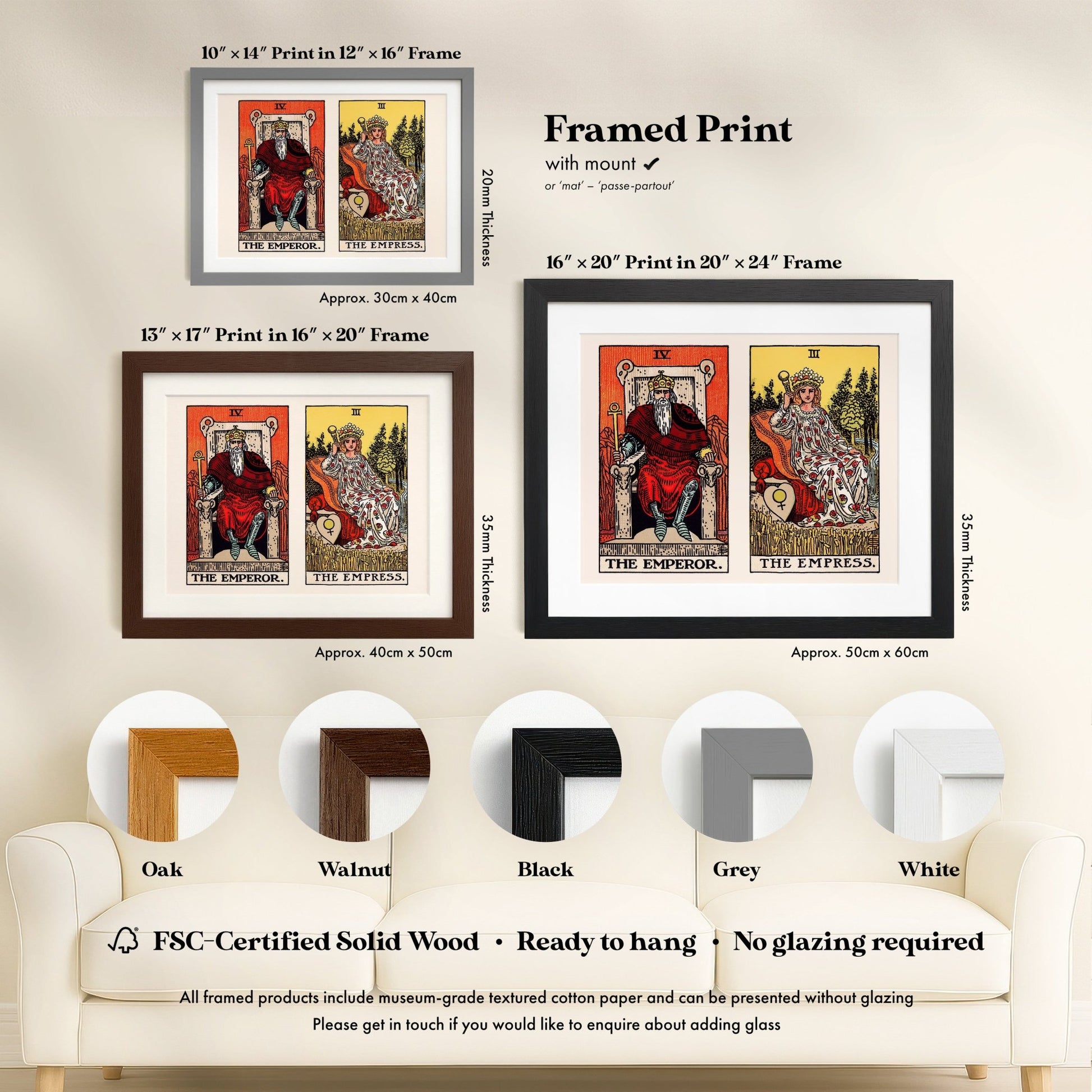Tarot Art - Custom Tarot Card Pair | Art Prints | Pathos Studio