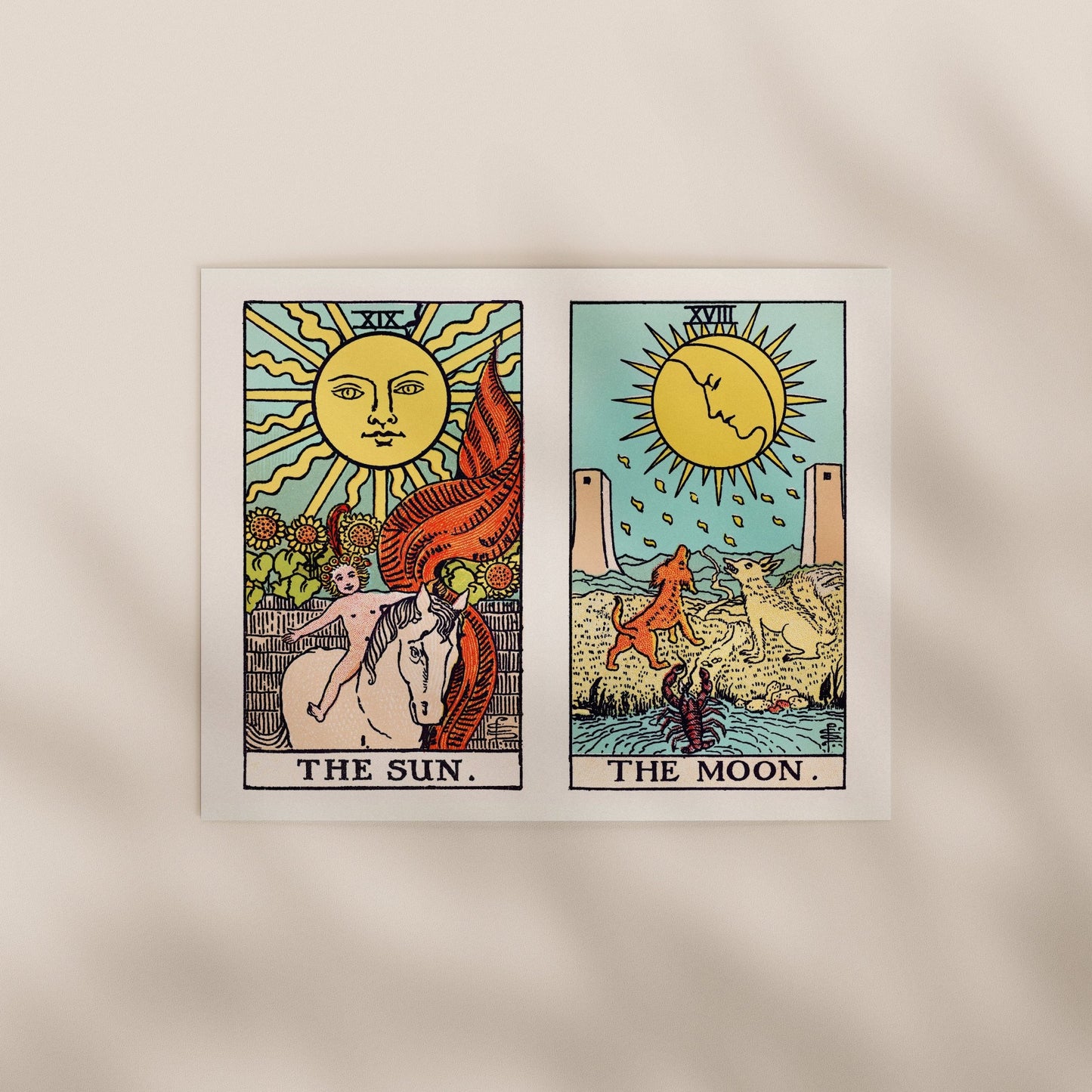 Tarot Art - Custom Tarot Card Pair | Art Prints | Pathos Studio