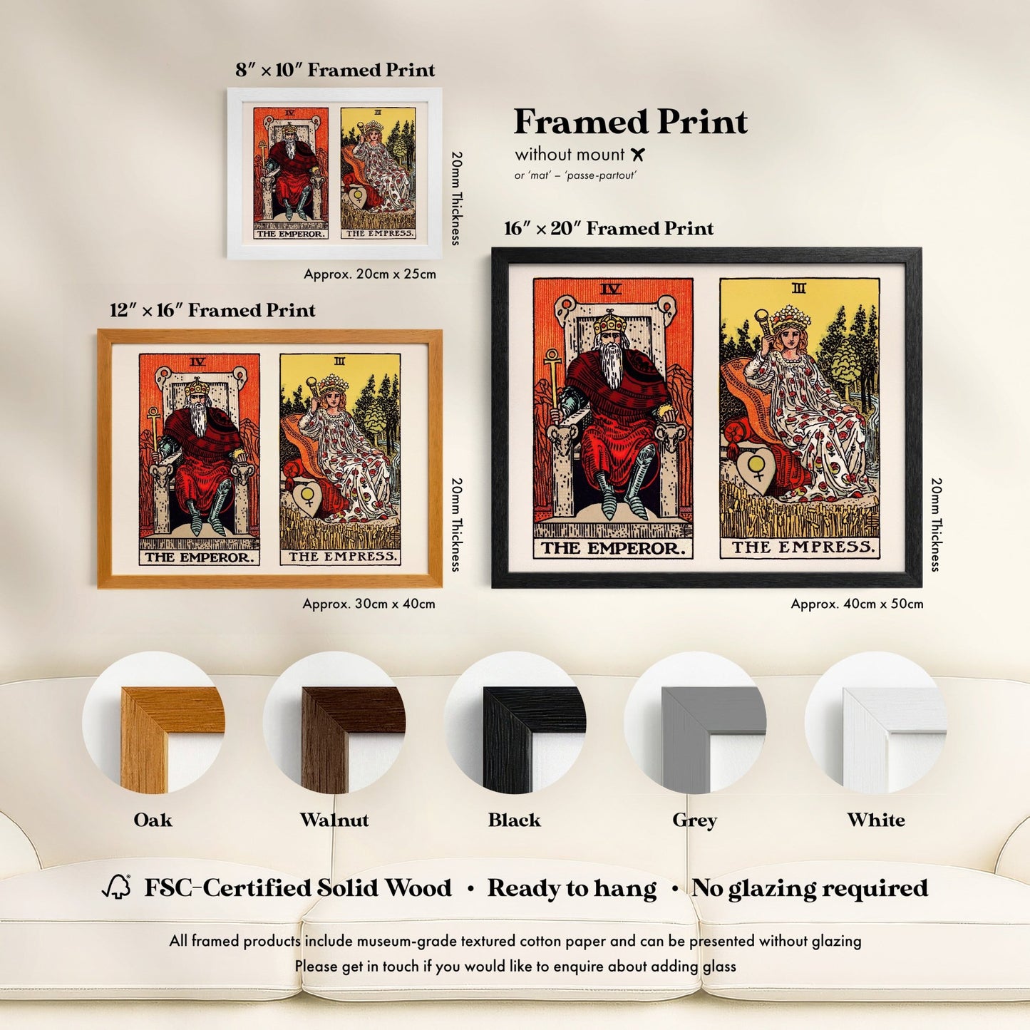 Tarot Art - Custom Tarot Card Pair | Art Prints | Pathos Studio