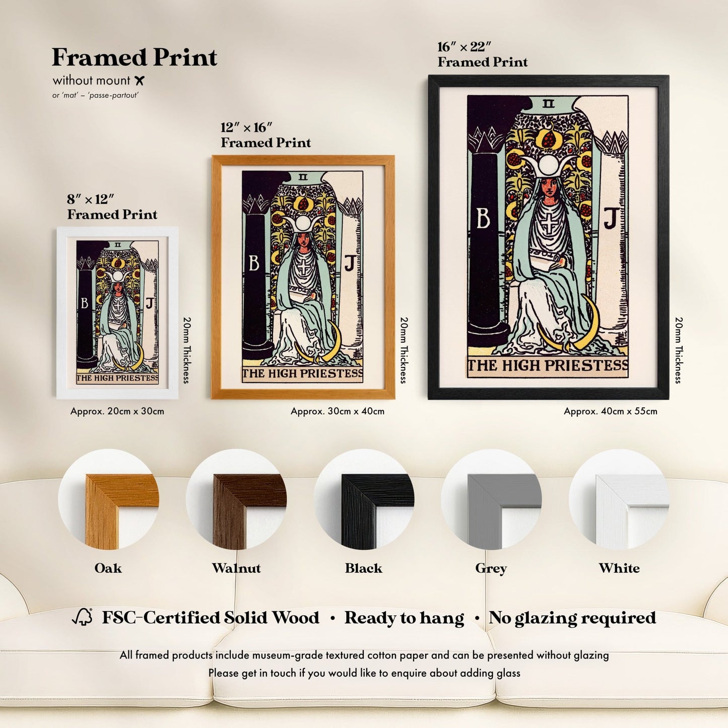Tarot Art - II The High Priestess | Art Prints | Pathos Studio