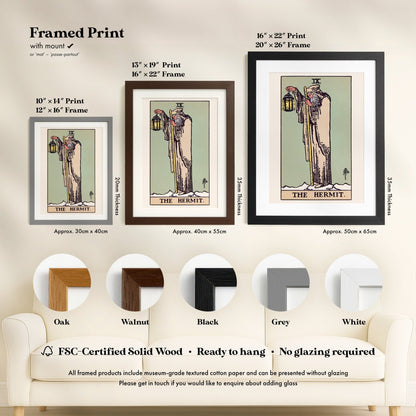 Tarot Art - IX The Hermit | Art Prints | Pathos Studio