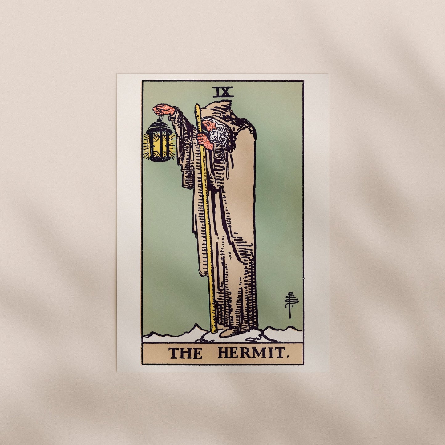 Tarot Art - IX The Hermit | Art Prints | Pathos Studio