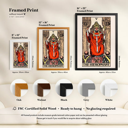 Tarot Art - V The Hierophant | Art Prints | Pathos Studio