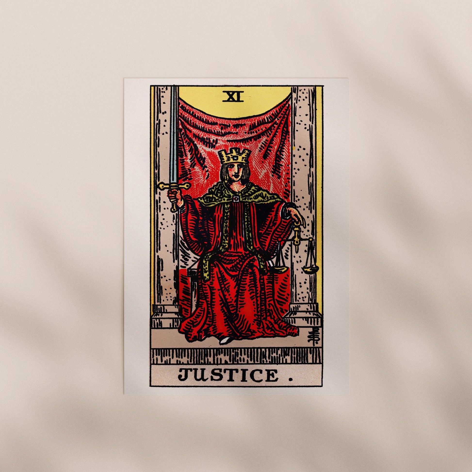 Tarot Art - XI Justice | Art Prints | Pathos Studio