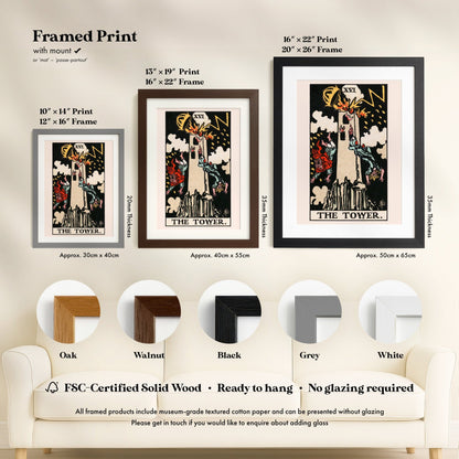 Tarot Art - XVI The Tower | Art Prints | Pathos Studio