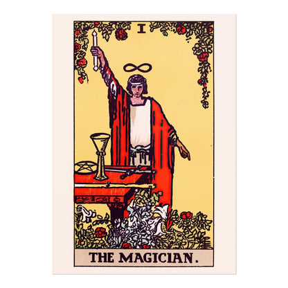 Tarot Card Print: I The Magician (Giclée Art Print) - Pathos Studio - Marketplace Listings