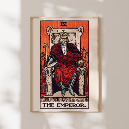 Tarot Card Print: IV The Emperor (Giclée Art Print) - Pathos Studio - Marketplace Listings