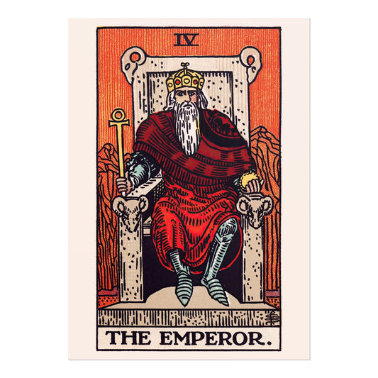 Tarot Card Print: IV The Emperor (Giclée Art Print) - Pathos Studio - Marketplace Listings