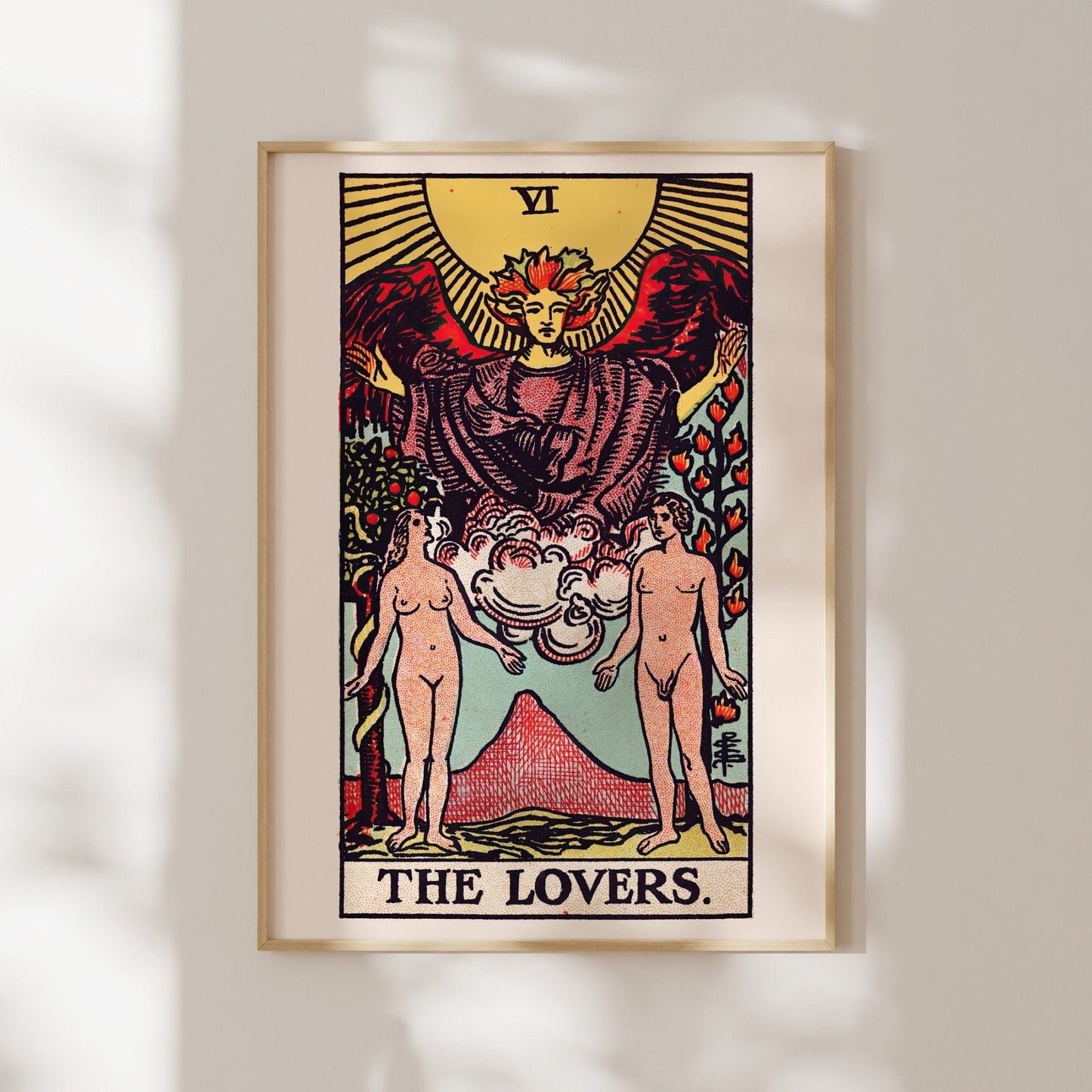 Tarot Card Print: VI The Lovers (Giclée Art Print) - Pathos Studio - Marketplace Listings