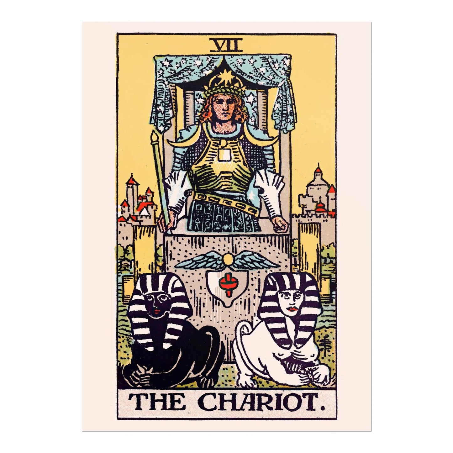 Tarot Card Print: VII The Chariot - Pathos Studio - Art Prints