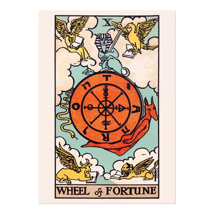 Tarot Card Print: X Wheel Of Fortune (Giclée Art Print) - Pathos Studio - Marketplace Listings