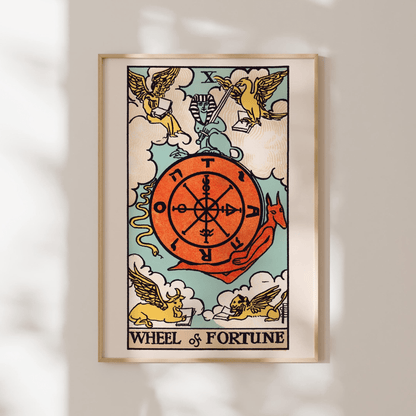 Tarot Card Print: X Wheel Of Fortune (Giclée Art Print) - Pathos Studio - Marketplace Listings