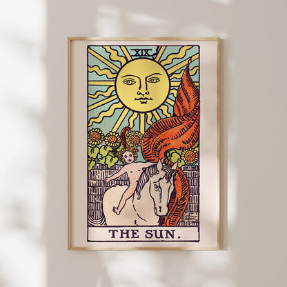 Tarot Card Print: XIX The Sun (Giclée Art Print) - Pathos Studio - Marketplace Listings