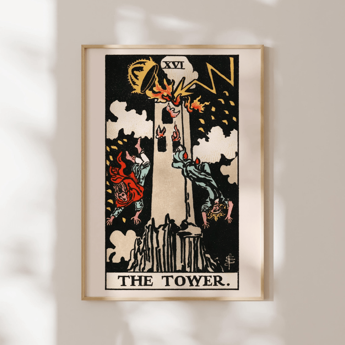 Tarot Card Print: XVI The Tower - Pathos Studio - Art Prints