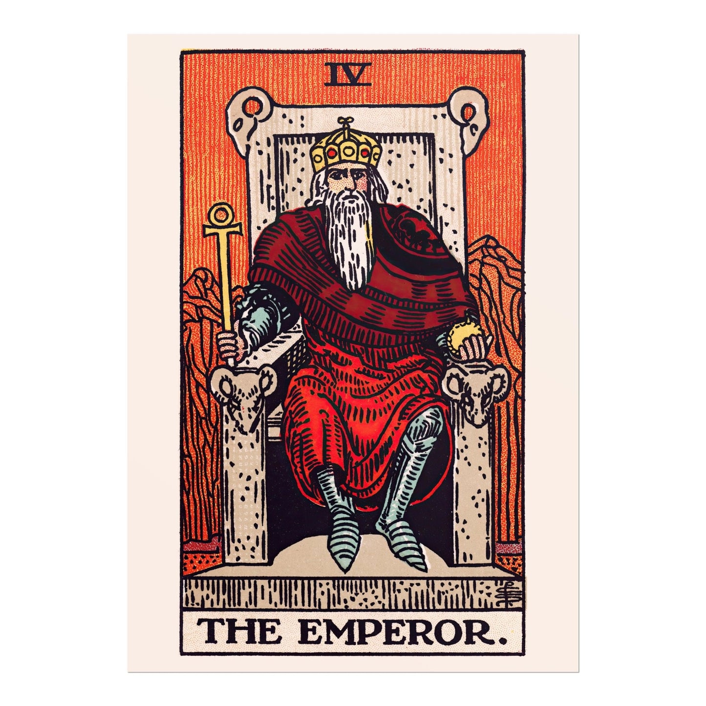 Tarot Print: IV The Emperor - Pathos Studio - Art Prints