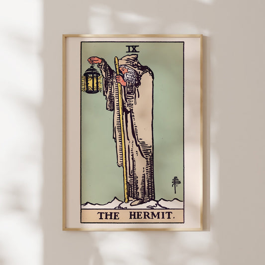 Tarot Print: IX The Hermit - Pathos Studio - Art Prints