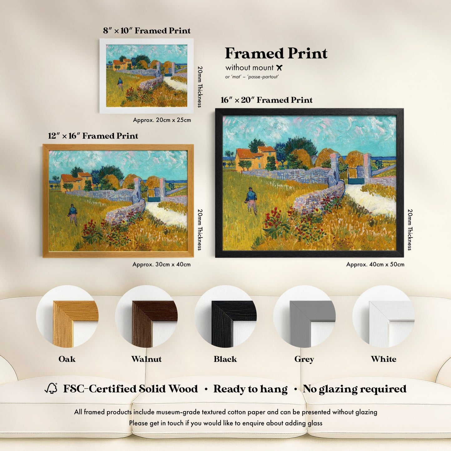 Vincent Van Gogh - Farmhouse in Provence | Art Prints | Pathos Studio
