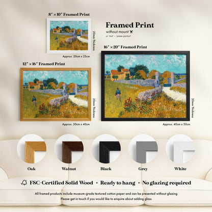 Vincent Van Gogh - Farmhouse in Provence | Art Prints | Pathos Studio