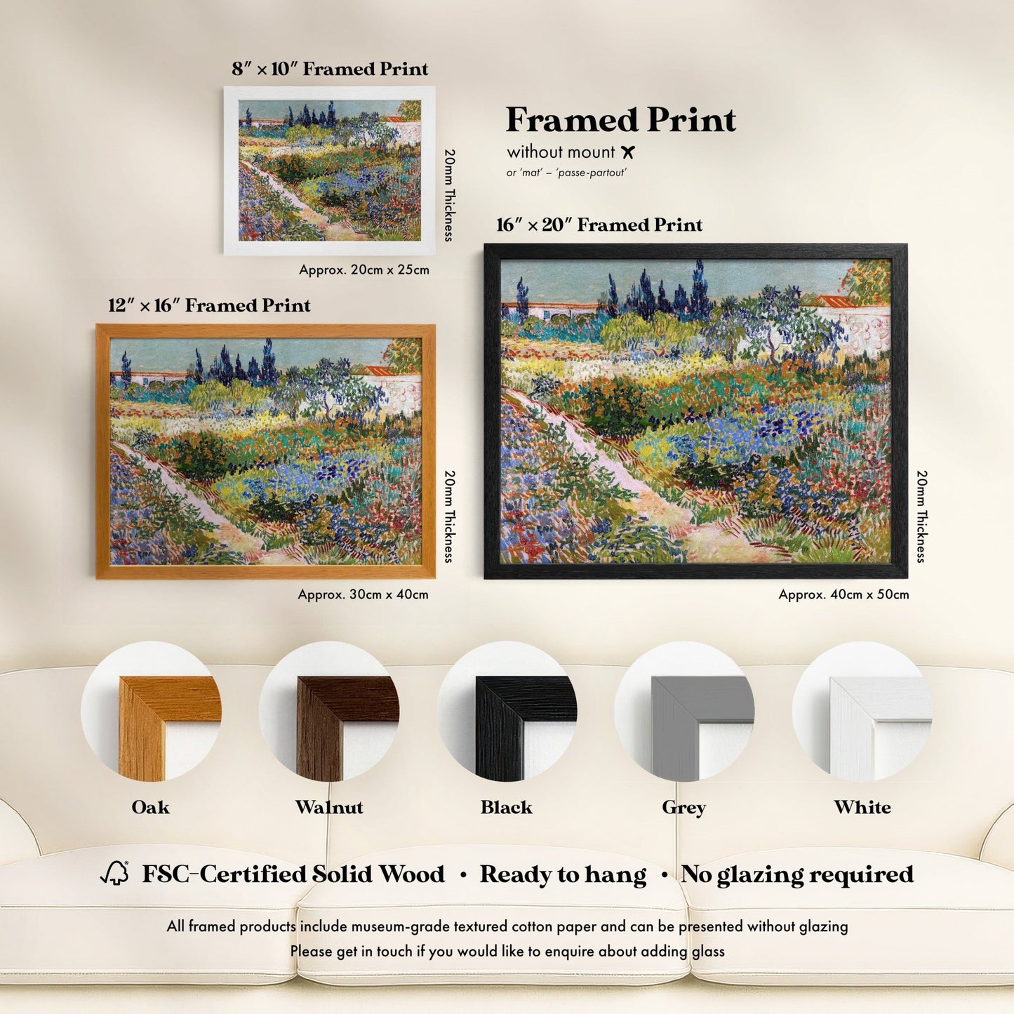 Vincent Van Gogh - Garden At Arles | Art Prints | Pathos Studio