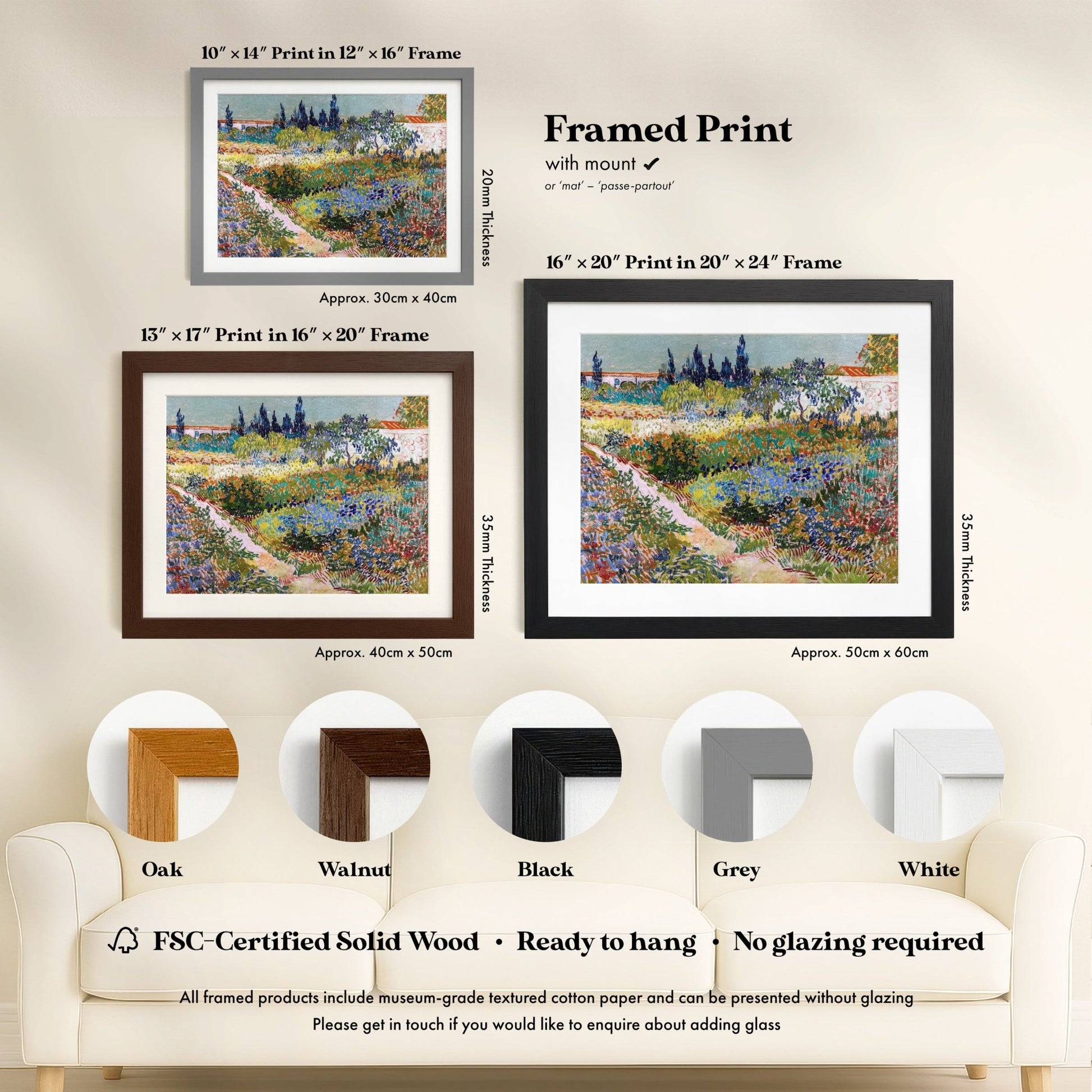 Vincent Van Gogh - Garden At Arles | Art Prints | Pathos Studio