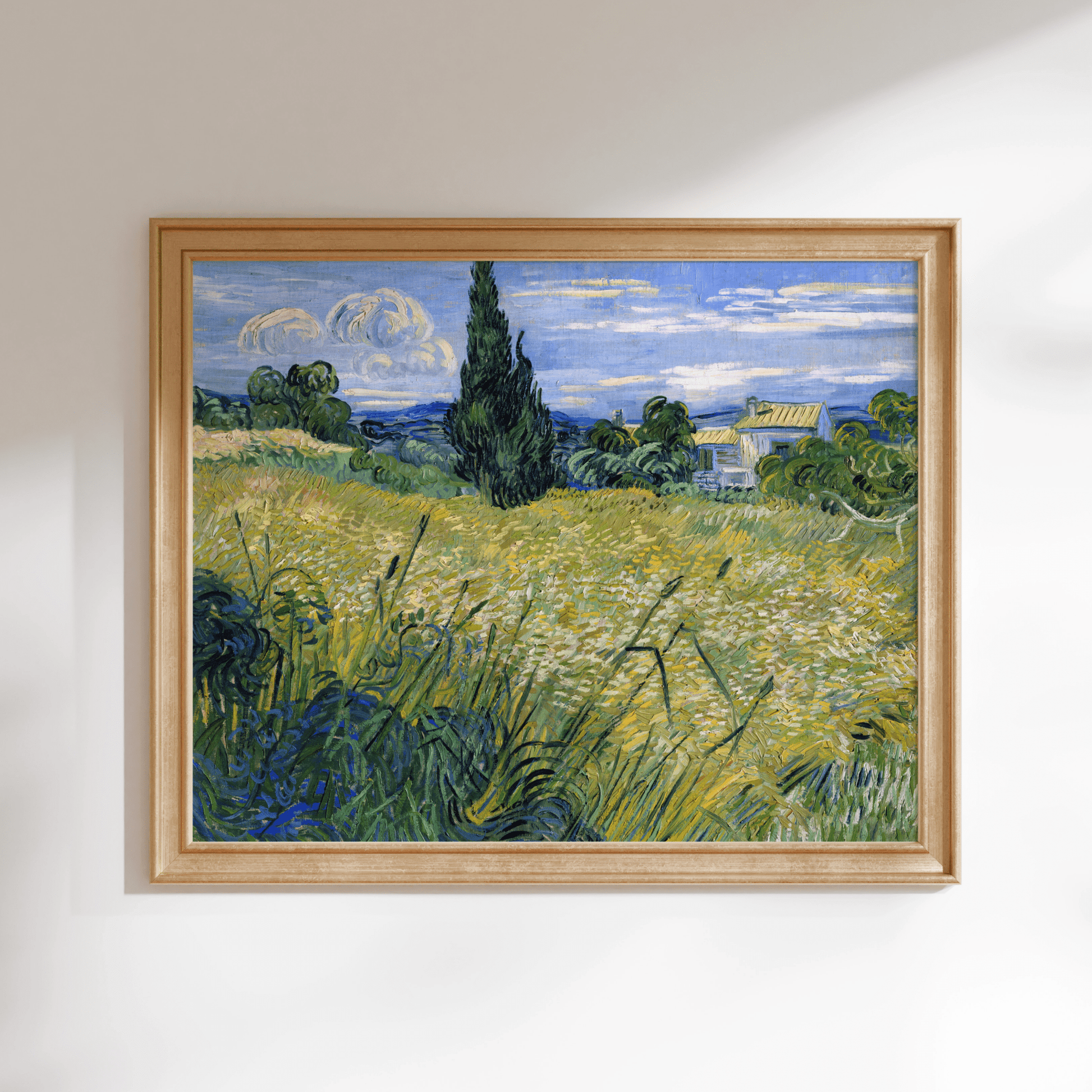 Vincent Van Gogh. Green Wheat Field With Cypress. Saint-rémy. BE7 Vincent Van Gogh. Green Wheat Field With Cypress. Saint-rémy. BE7
