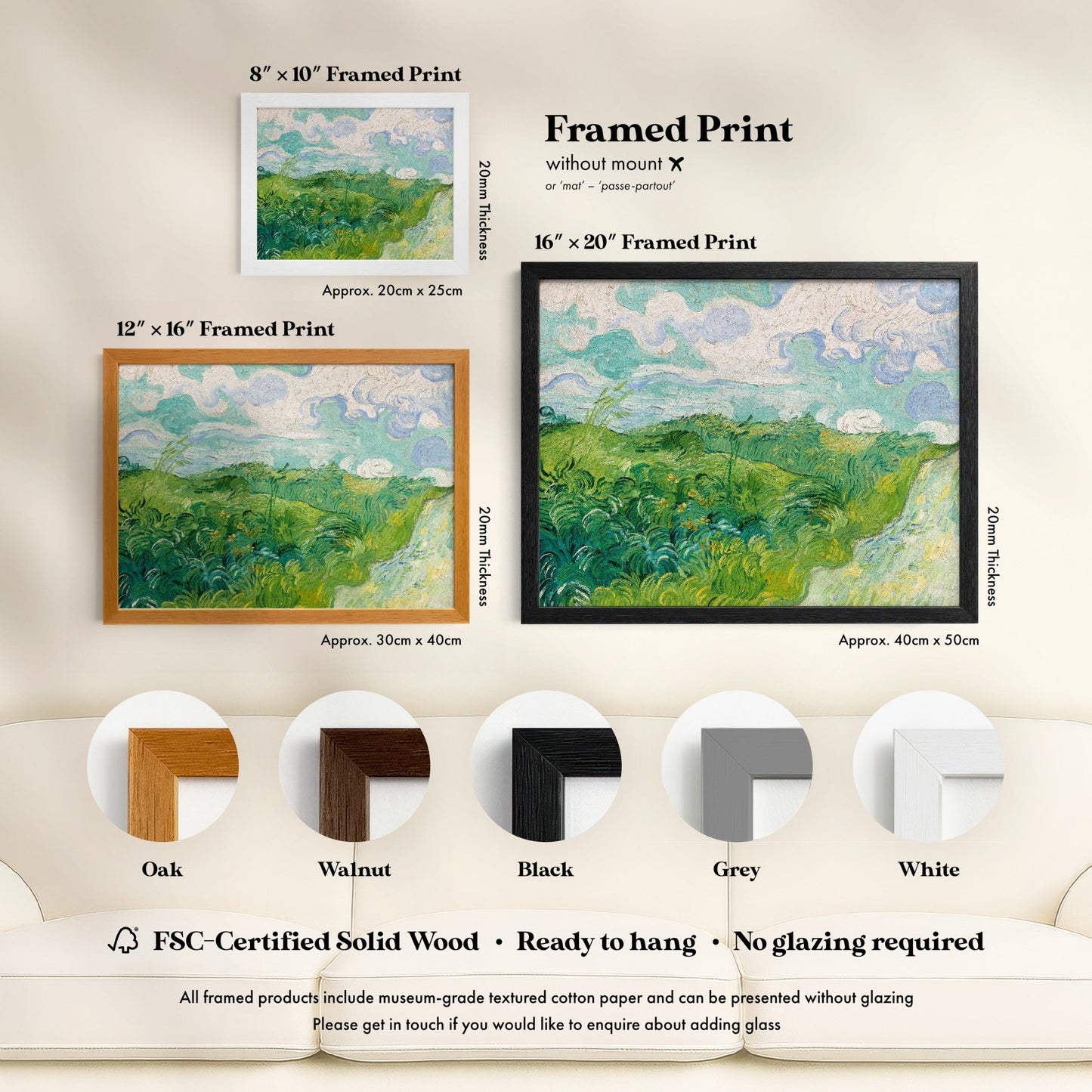 Vincent Van Gogh - Green Wheat Fields, Auvers | Art Prints | Pathos Studio