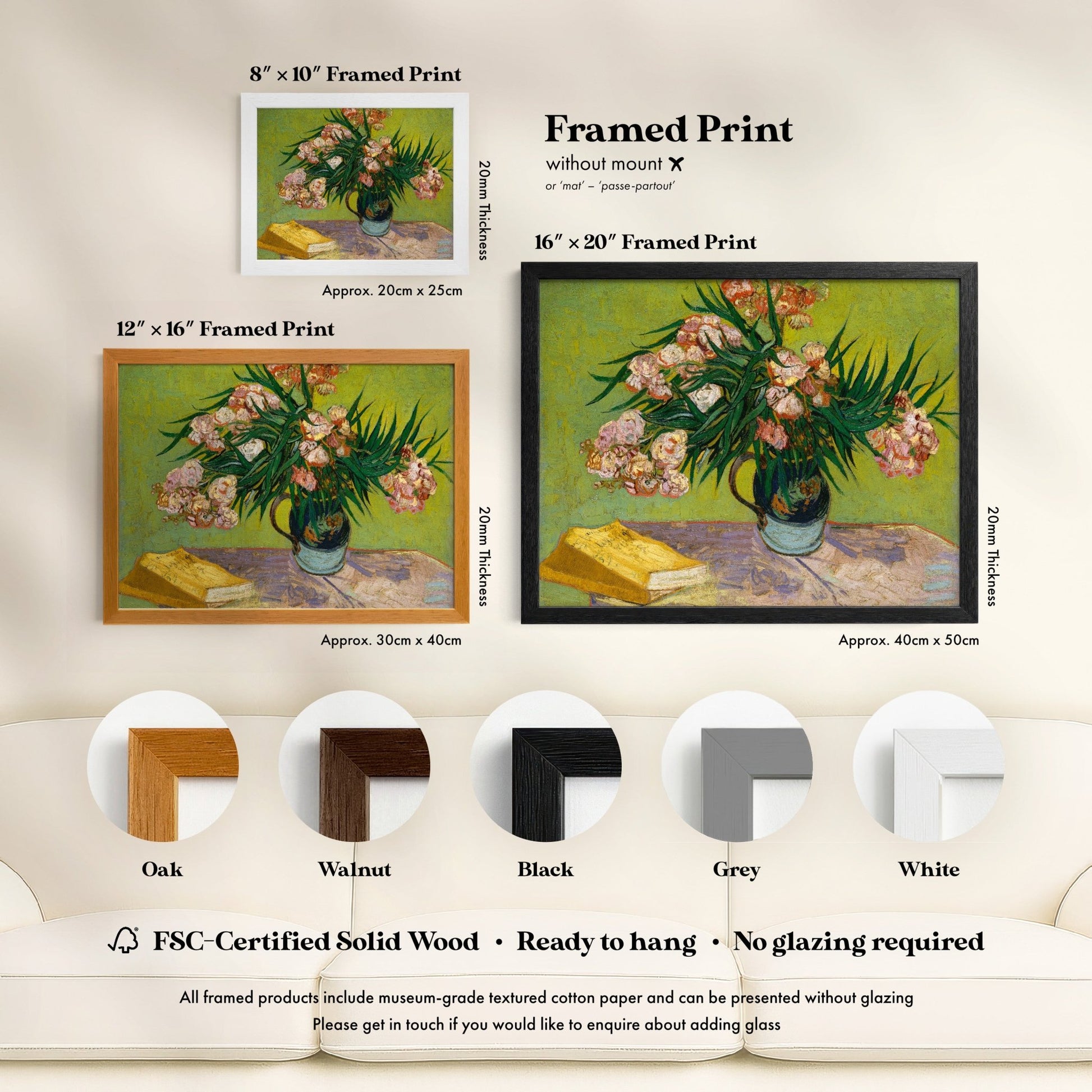 Vincent Van Gogh - Oleanders | Art Prints | Pathos Studio