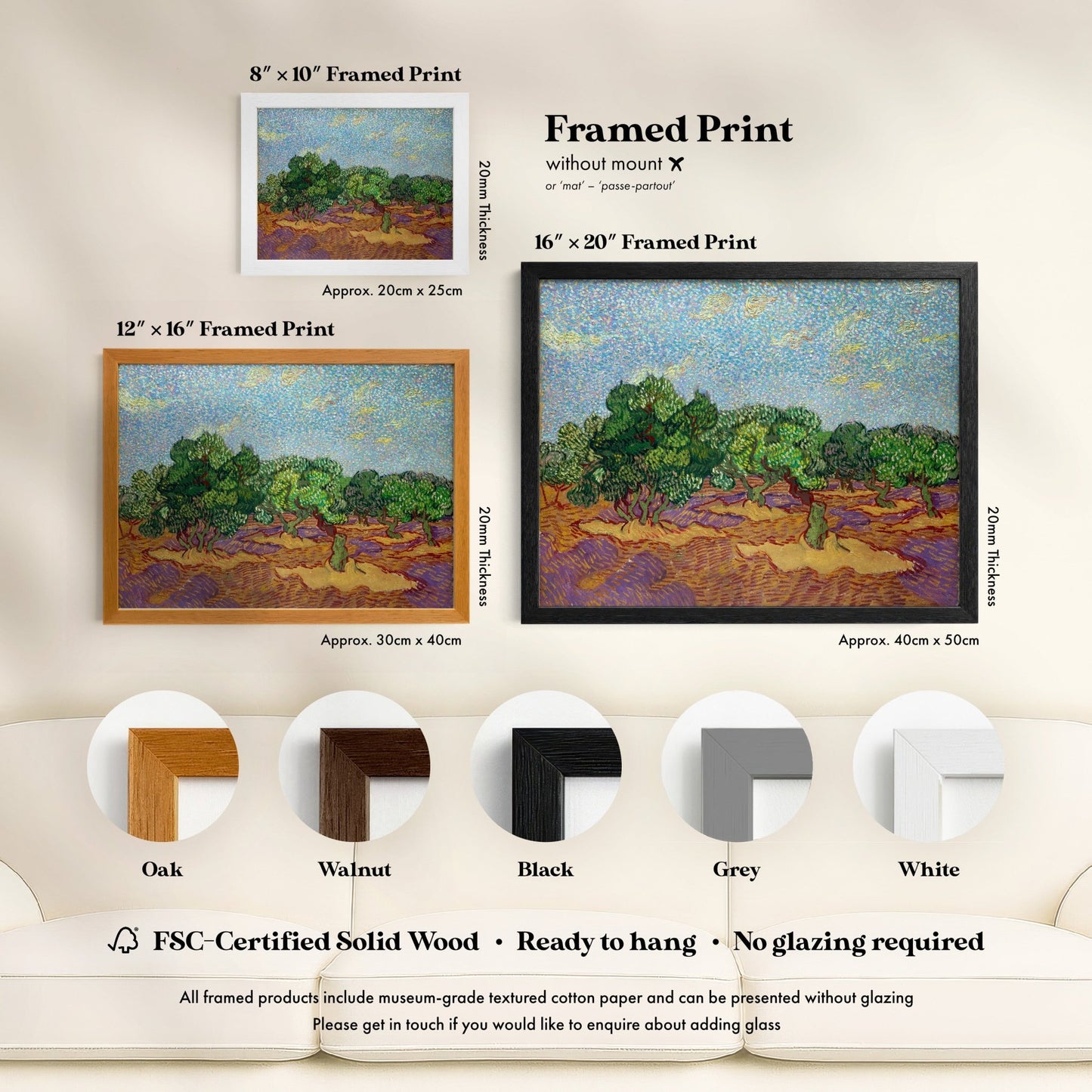 Vincent Van Gogh - Olive Trees | Art Prints | Pathos Studio