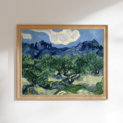 VINCENT VAN GOGH - Olive Trees with the Alpilles in Background - Pathos Studio - Art Prints