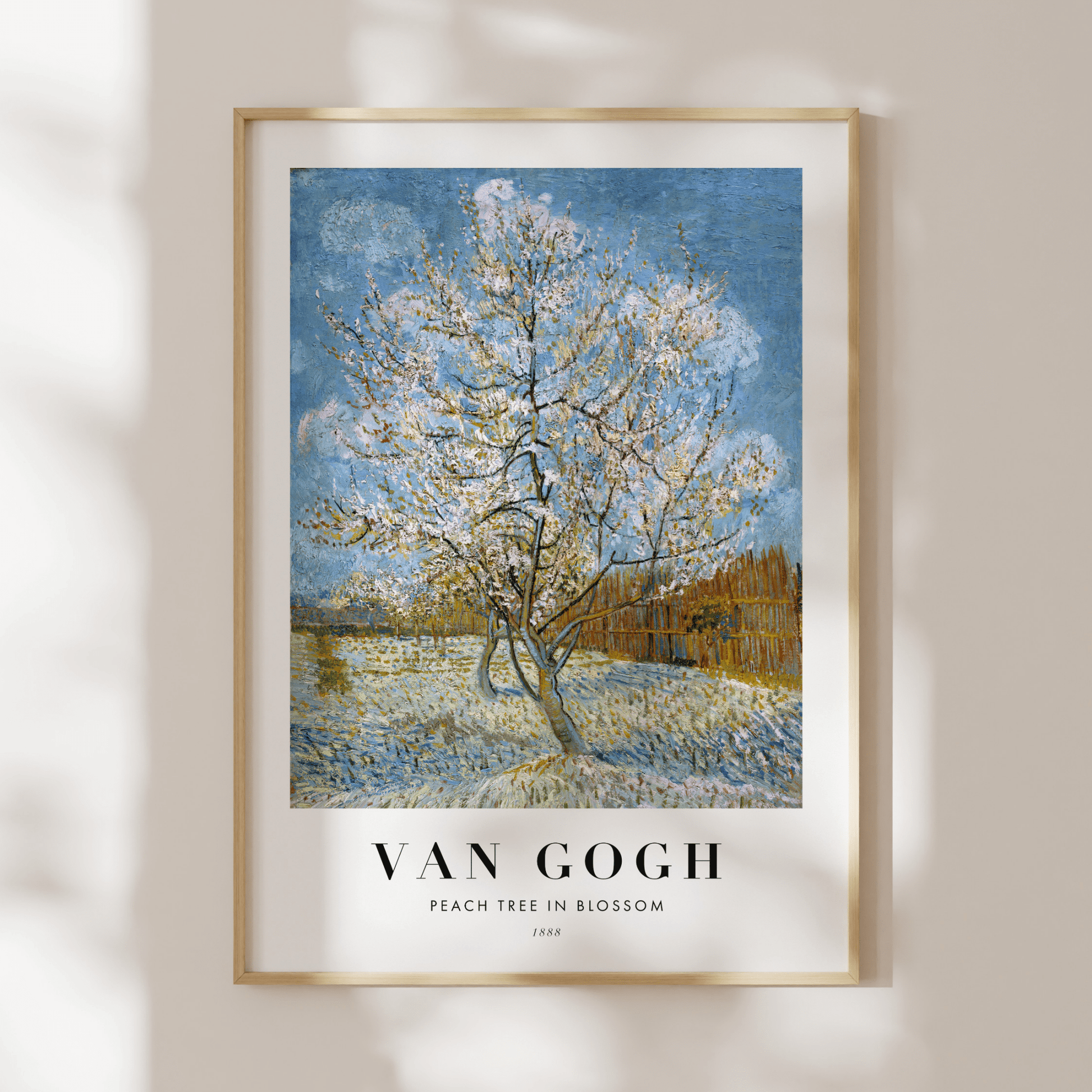 VINCENT VAN GOGH - Peach Tree (Poster Style) - Pathos Studio - Art Prints