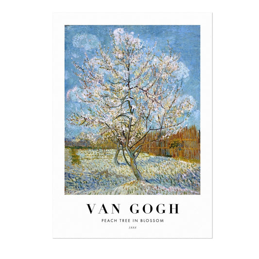 VINCENT VAN GOGH - Peach Tree (Poster Style) (Giclée Art Print) - Pathos Studio - Marketplace Listings