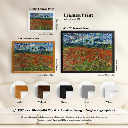 Vincent Van Gogh - Poppy Field | Art Prints | Pathos Studio
