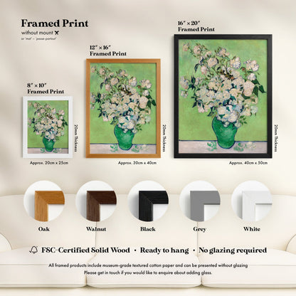 Vincent Van Gogh - Roses | Art Prints | Pathos Studio